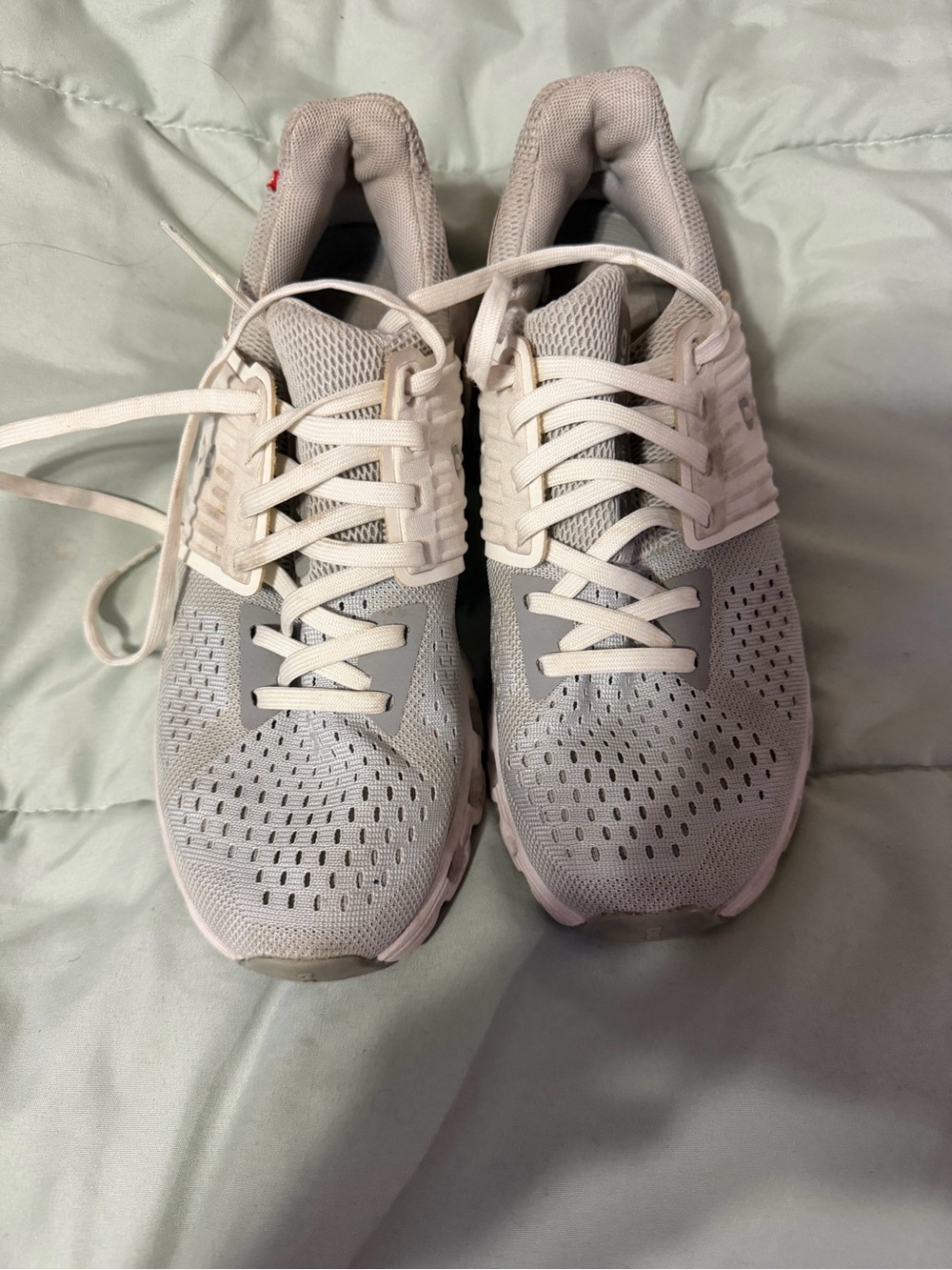 On Running Women’s Light Gray Athletic Running Shoes